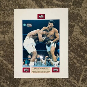 Boxing Immortals Signed Ali Frazier